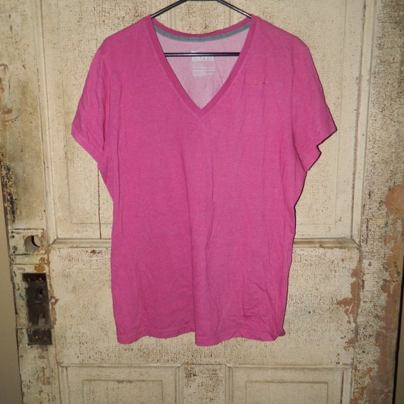 Nike Tops - Nike Dri Fit Slim Fit V Neck Tee Shirt Womens Size 1X (B-11)